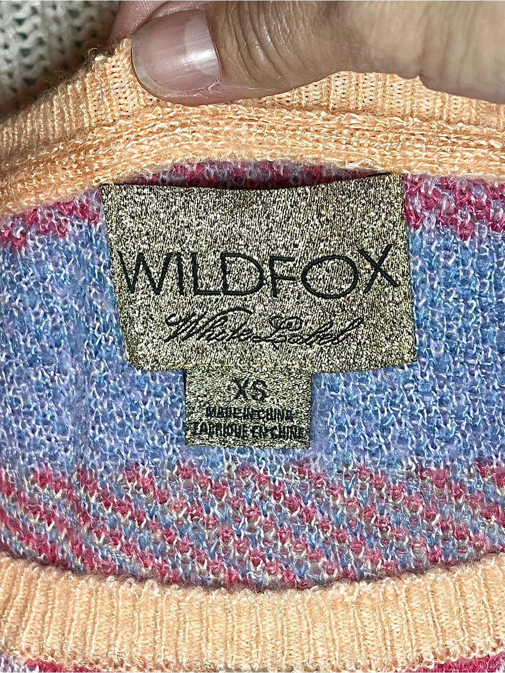 Oversize Colorful Aztec-Pattern Women's Sweater - Picture 5 of 6